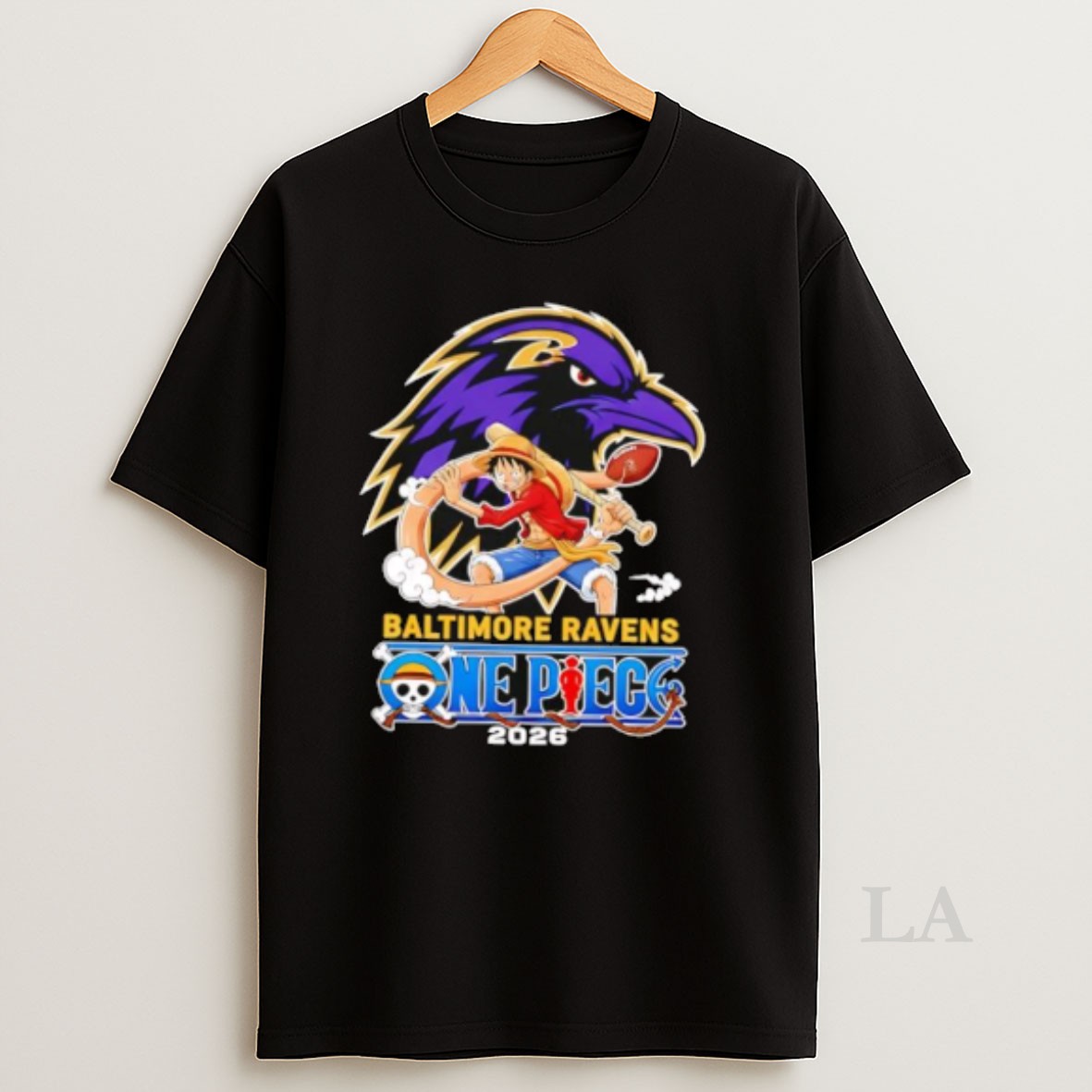 Original Baltimore Ravens One Piece 2026 Luffy Shirt