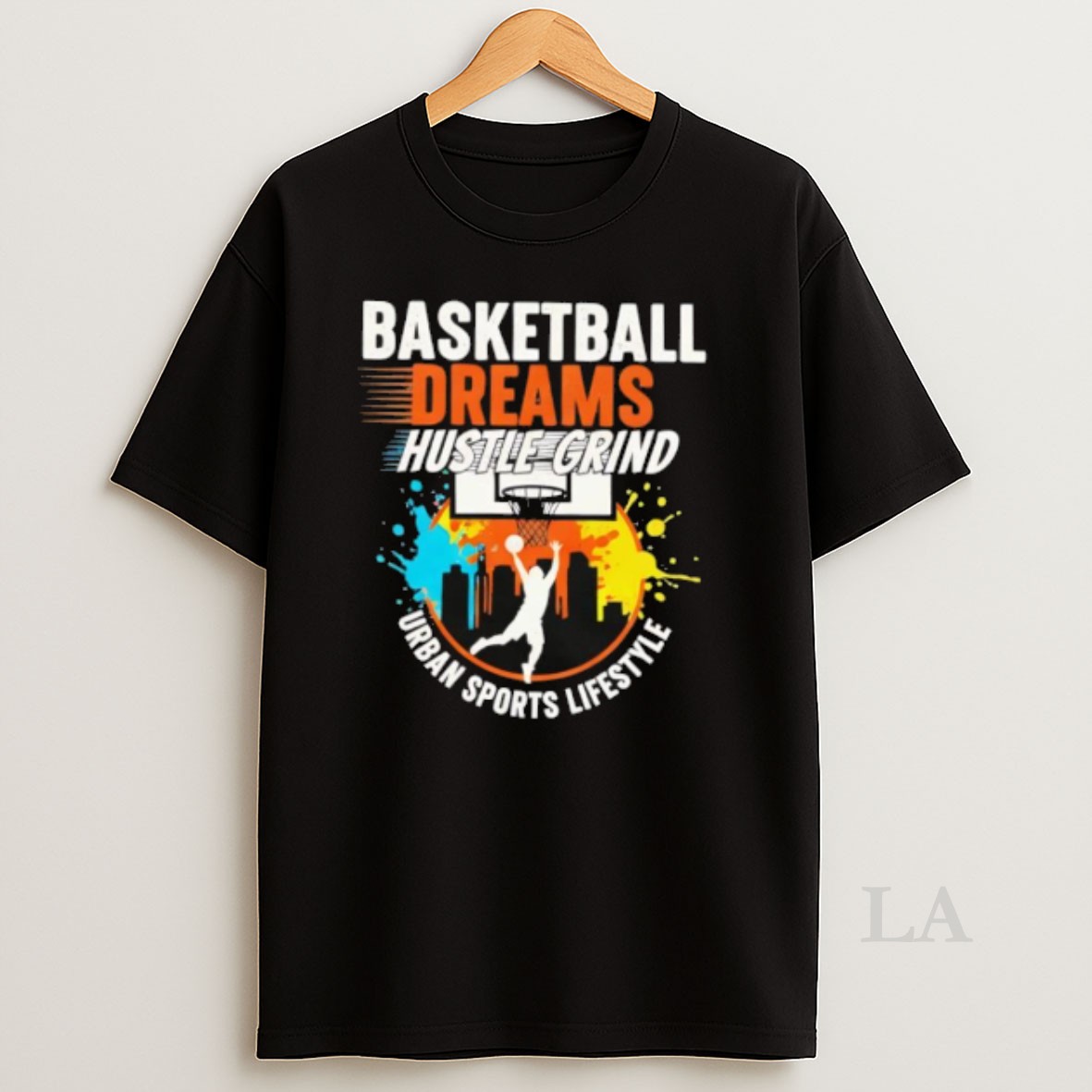 Original Basketball Dreams Hustle Grind Urban Sports Lifestyle Graphic Shirt