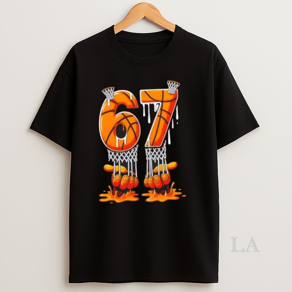 Original Basketball Drip 67 Six Seven Funny 6 7 Gen Alpha Meme Shirt