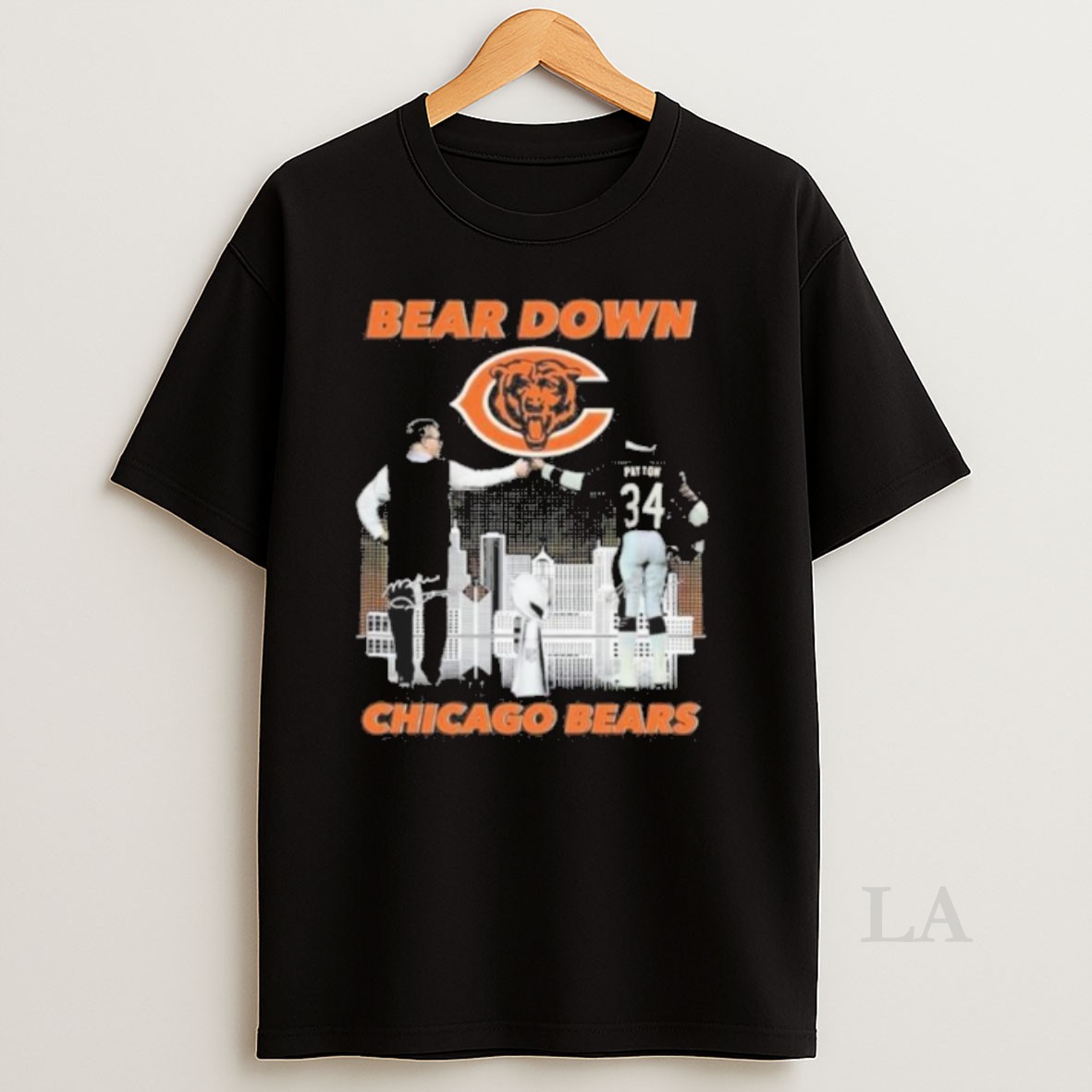 Original Bear Down Walter Payton And Ben Johnson Chicago Bears Shirt