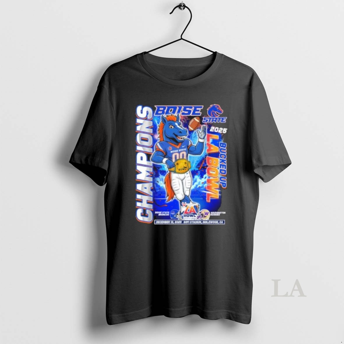 Original Boise State Broncos Mascot 2025 Bucked Up La Bowl Champions Shirt