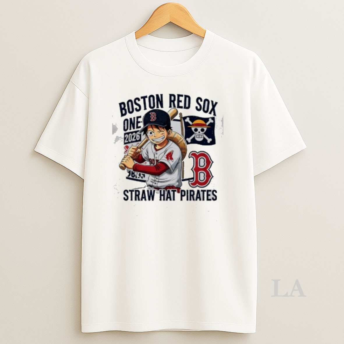 Original Boston Red Sox One Piece 2026 Luffy Straw Hat Pirates Shirt