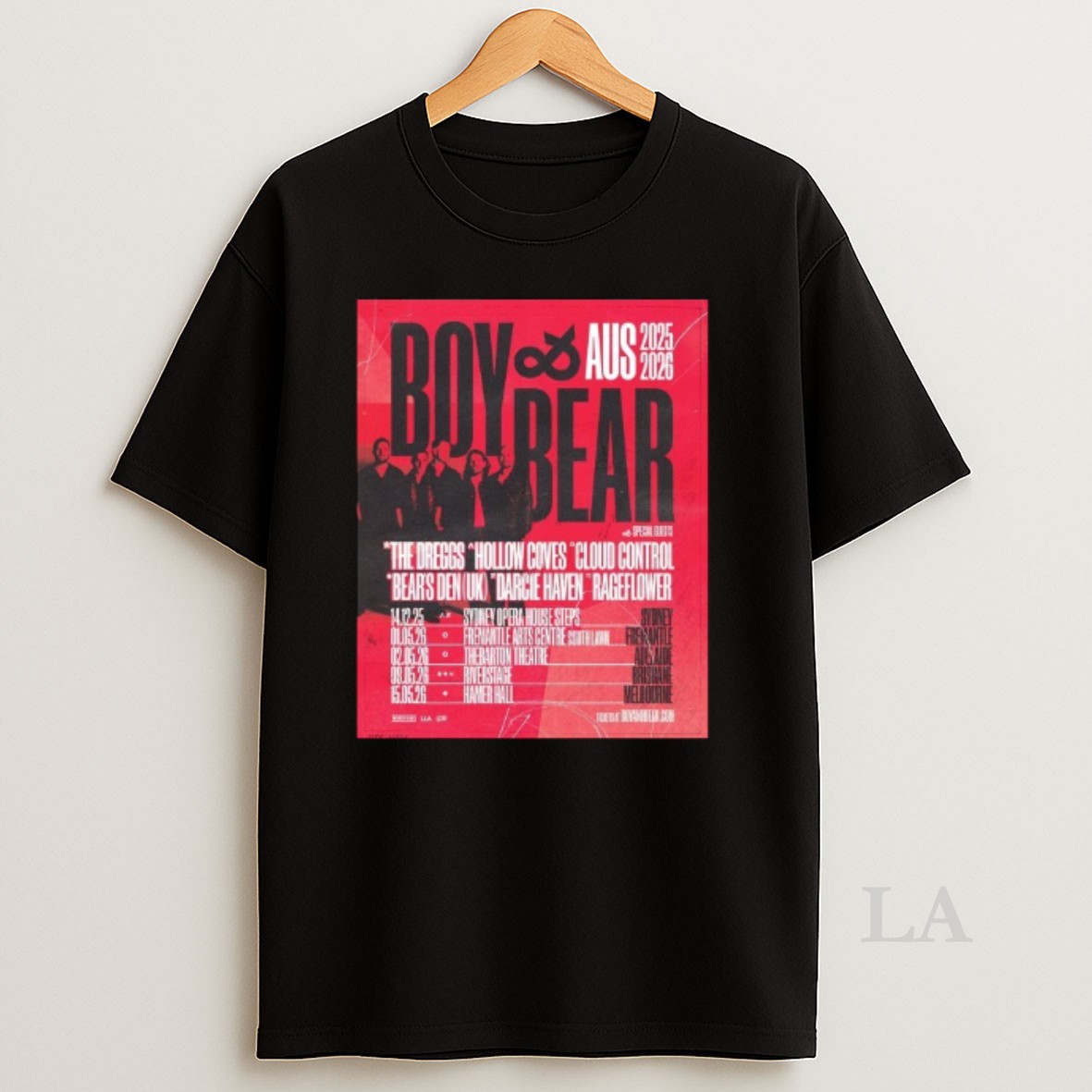 Original Boy Bear Tour Australia 2026 Shirt