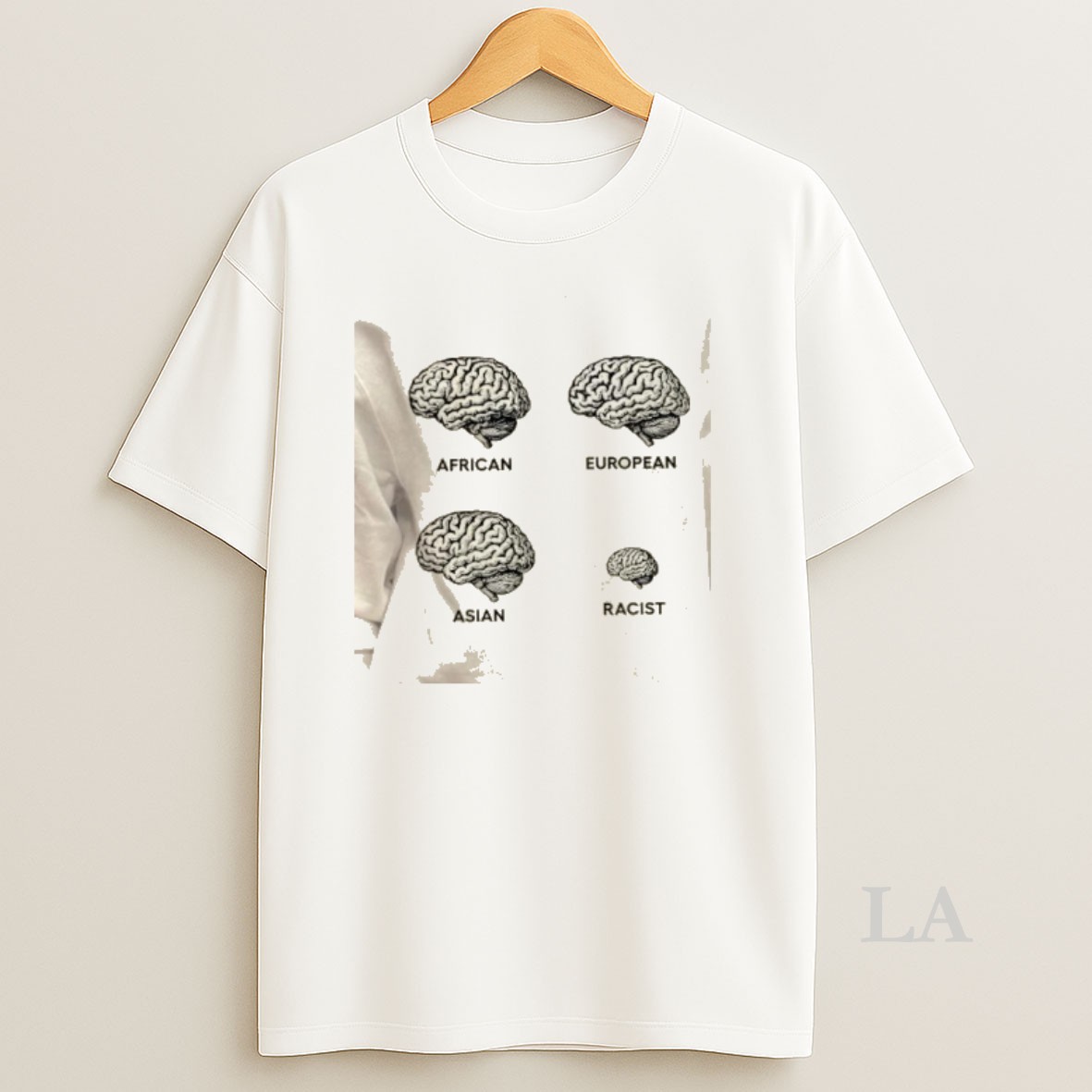 Original Brains African European Asian Racist Shirt