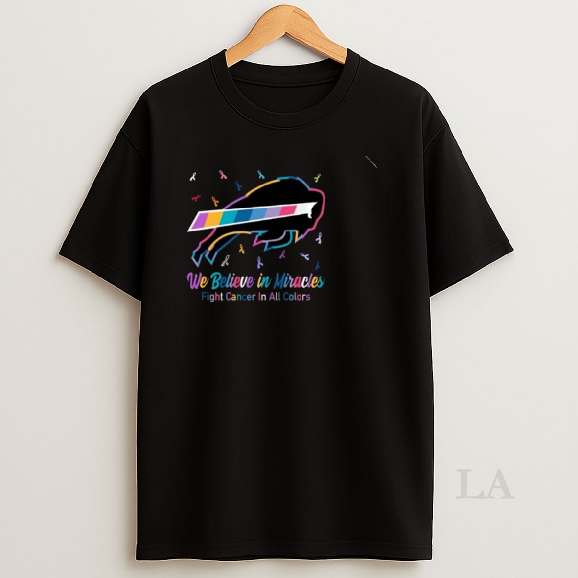 Original Buffalo Bills We Believe In Miracles Fight Cancer In All Colors Shirt