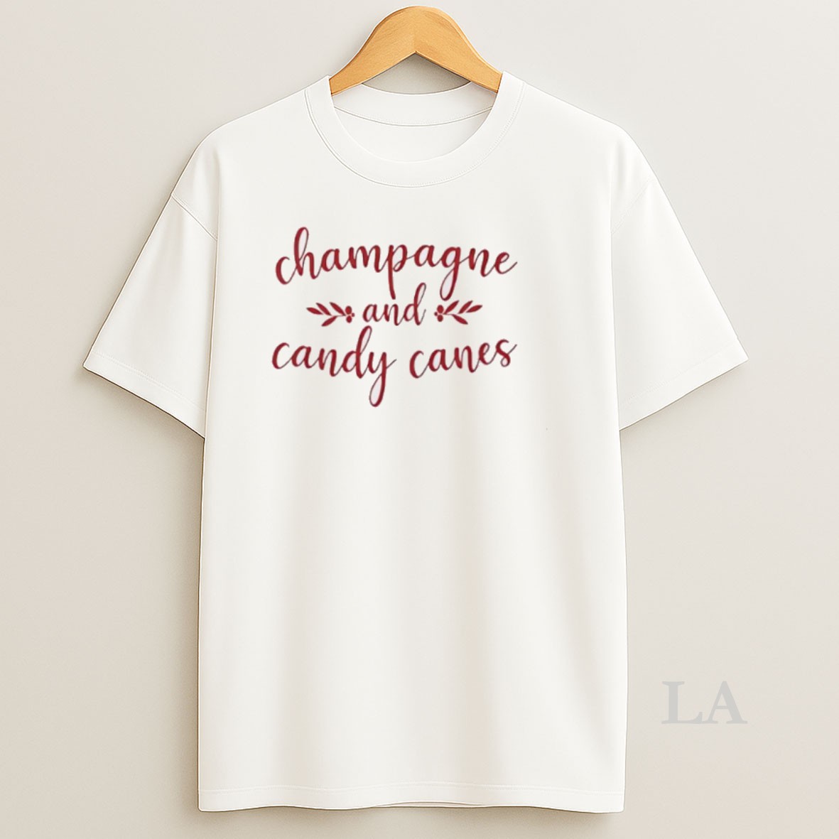 Original Champagne And Candy Canes Shirt