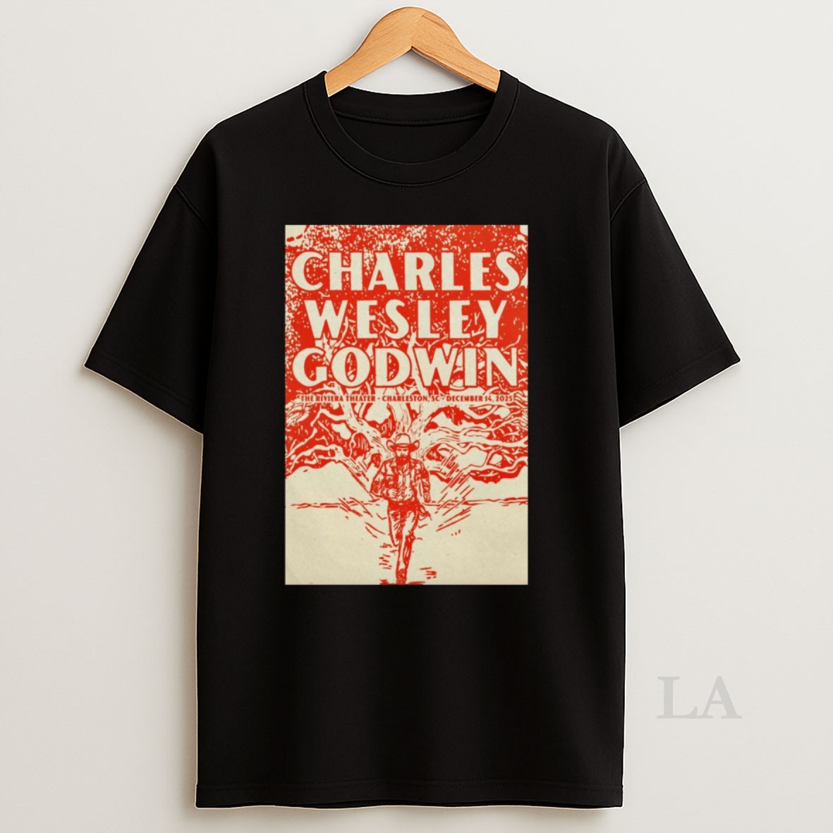 Original Charles Wesley Godwin December 14 2025 The Riviera Theater Charleston Sc Shirt