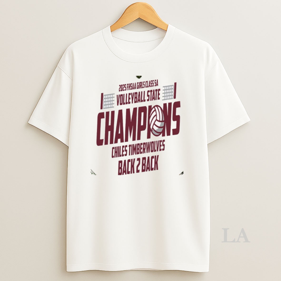 Original Chiles Timberwolves Back To Back 2025 Fhsaa Girls Class 5a Volleyball State Champions Shirt