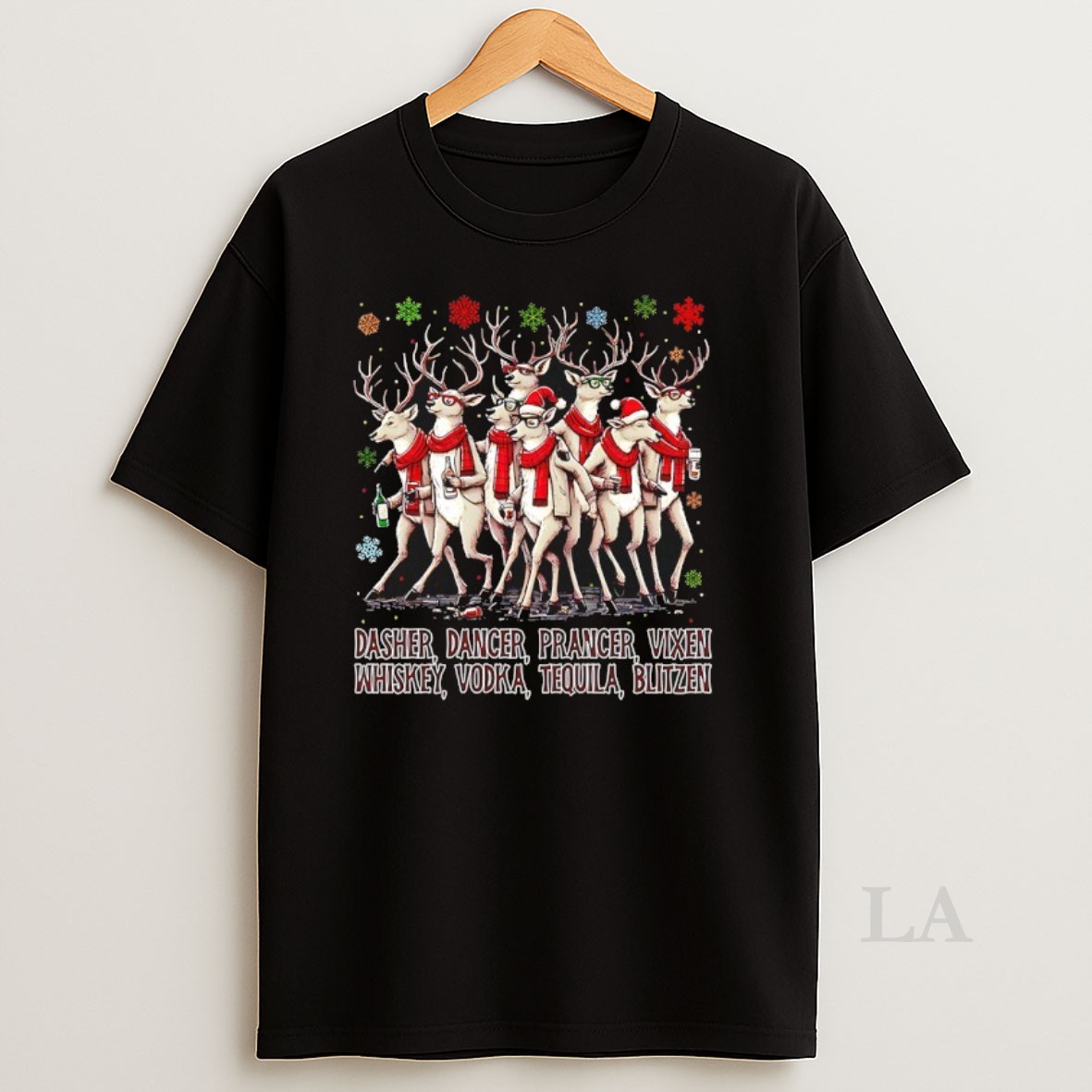 Original Christmas Reindeer Drinking Shirt