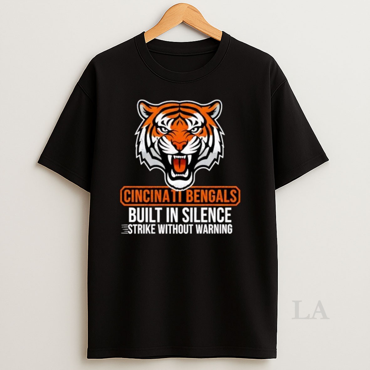 Original Cincinnati Bengals Built In Silence Strike Without Warning Shirt