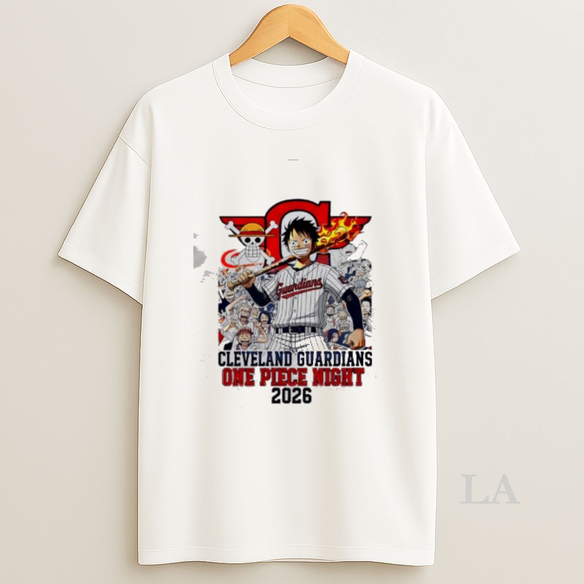 Original Cleveland Guardians One Piece Night 2026 Luffy Shirt