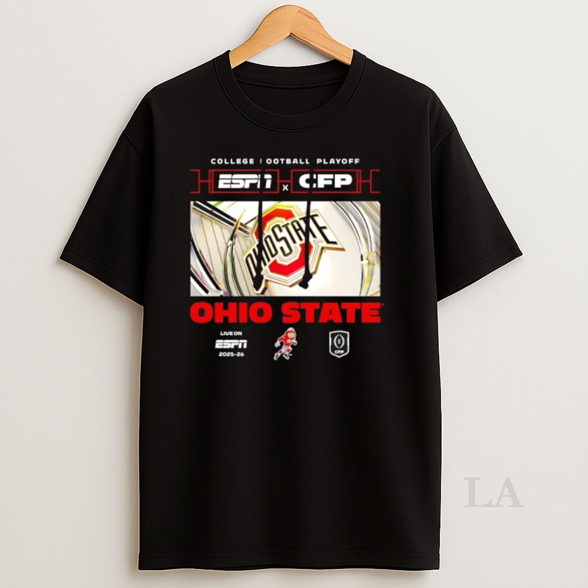 Original College Gameday Ohio State Buckeyes 2025 2026 Cfp X Espn Logo Shirt
