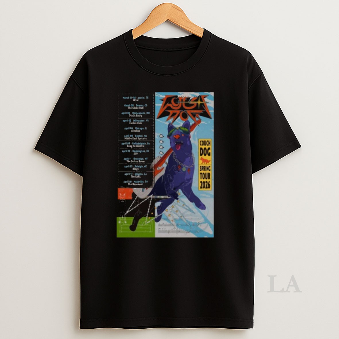 Original Couch Dog Spring Tour 2026 Dates Shirt