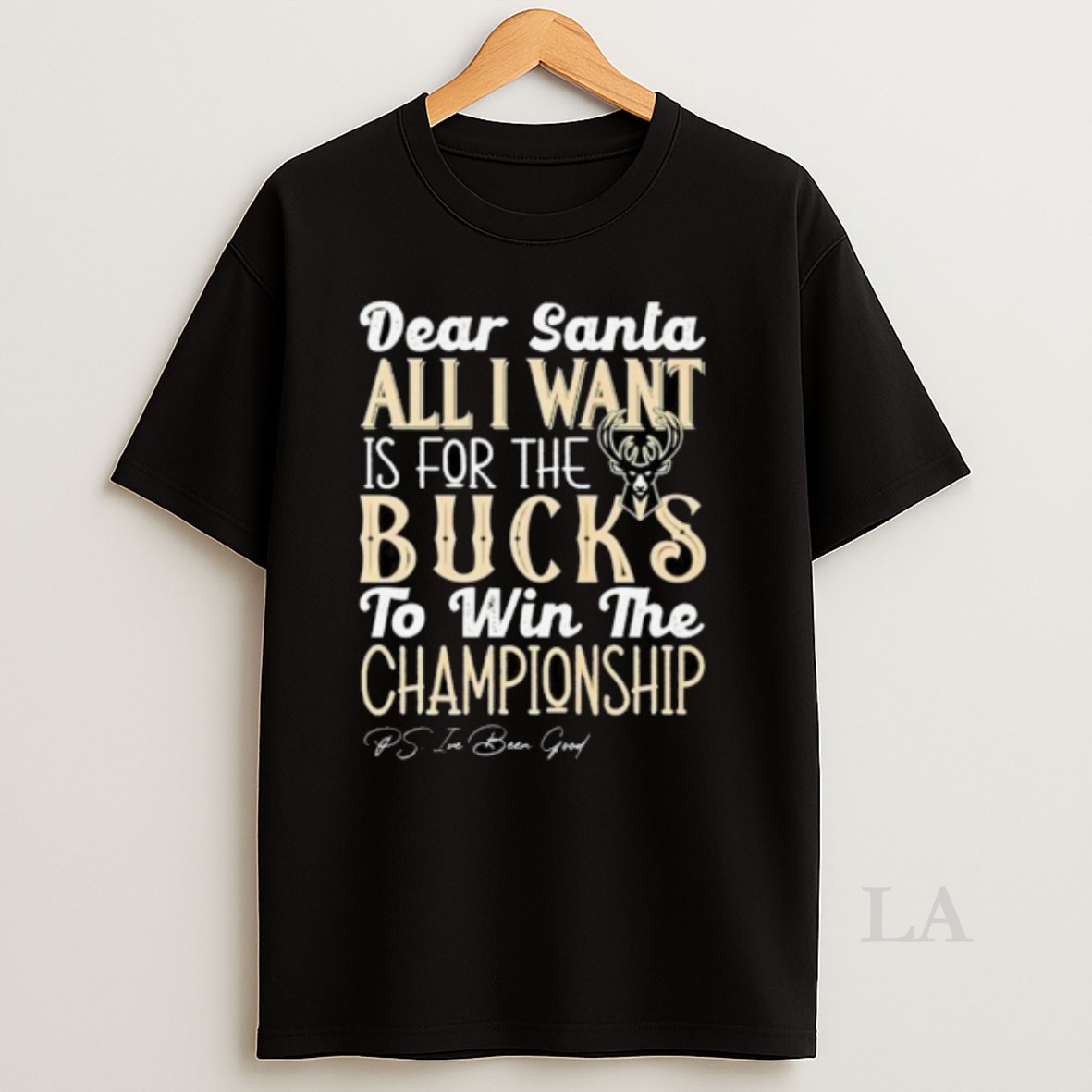 Original Dear Santa All I Want Is For The Milwaukee Bucks Nba To Win The Championship 2025 Shirt