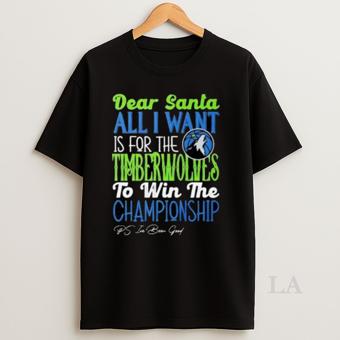 Original Dear Santa All I Want Is For The Minnesota Timberwolves Nba To Win The Championship 2025 Shirt