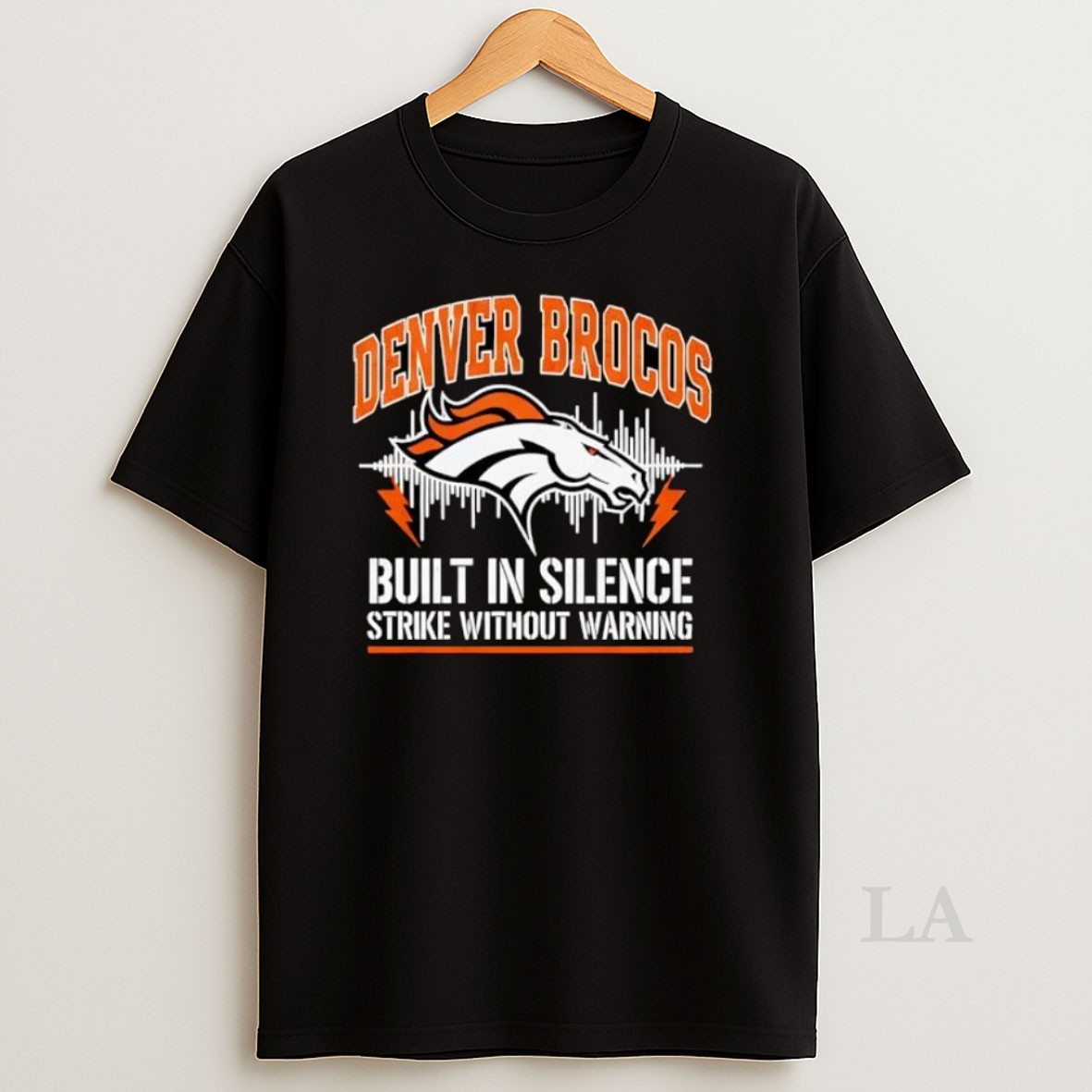 Original Denver Broncos Built In Silence Strike Without Warning Shirt