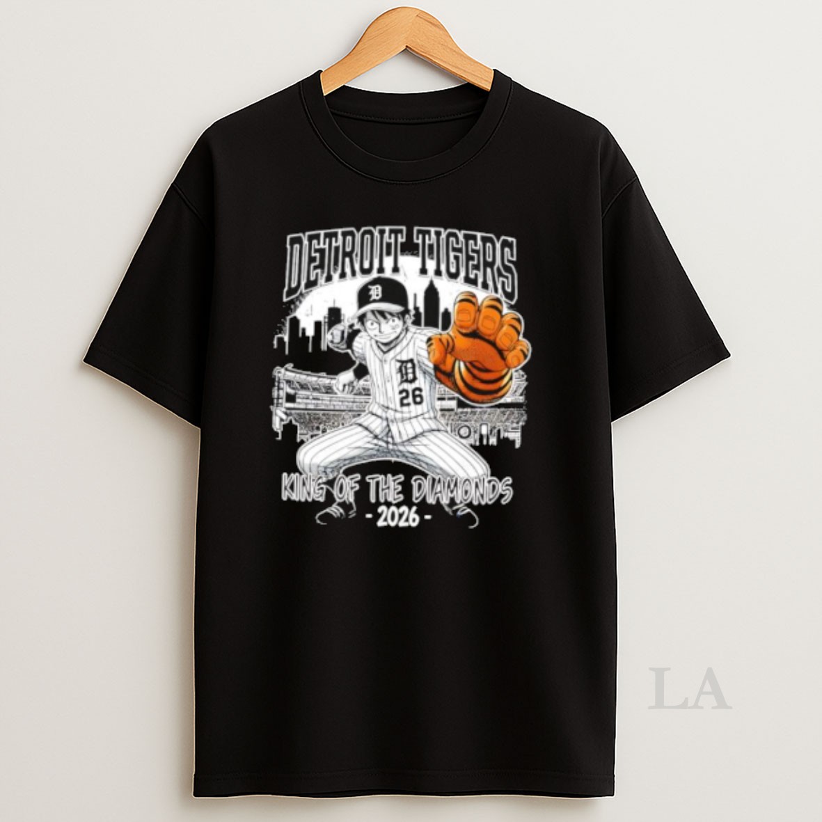 Original Detroit Tigers One Piece 2026 Luffy King Of The Diamonds Shirt