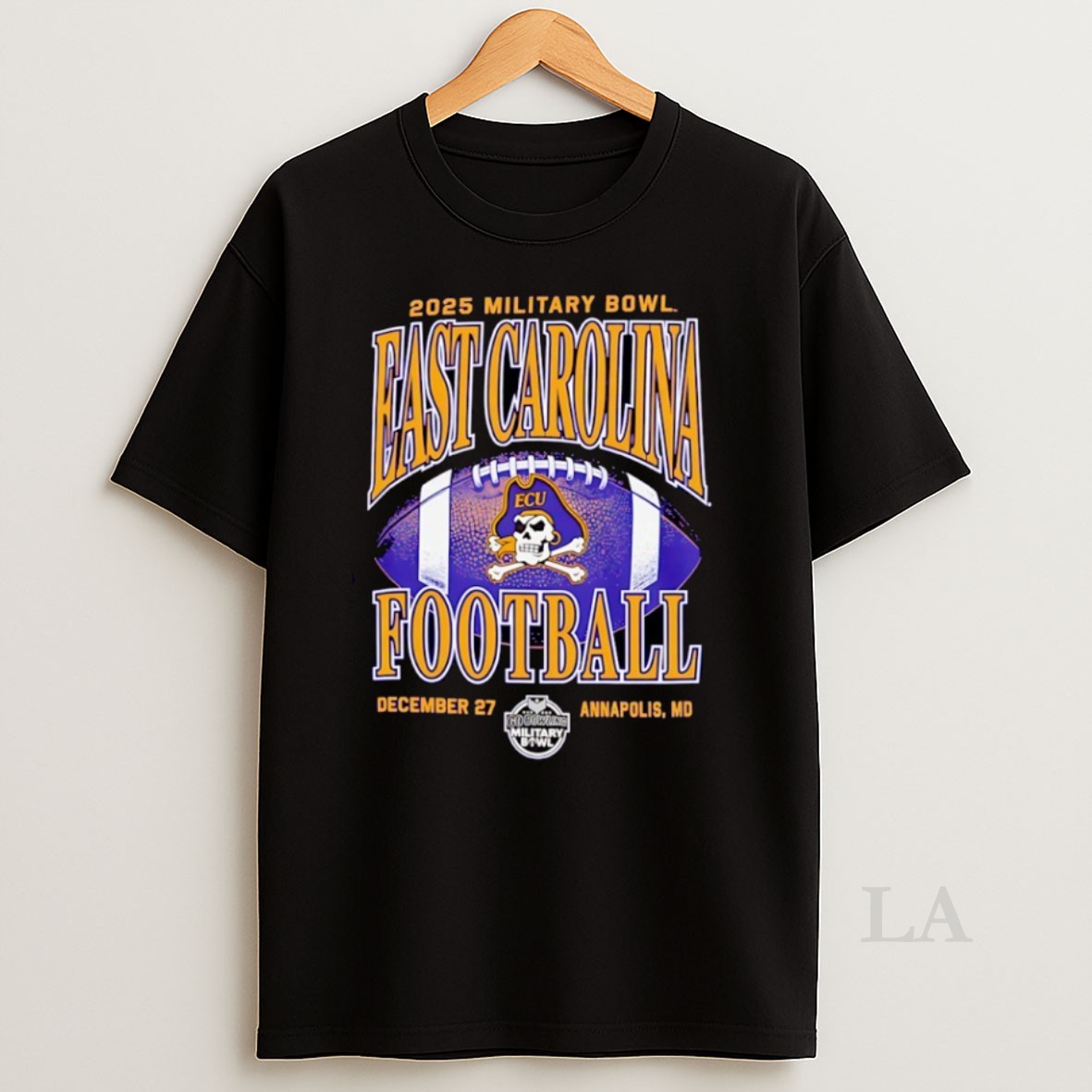 Original East Carolina Pirates Football Champion Military Bowl 2025 Shirt