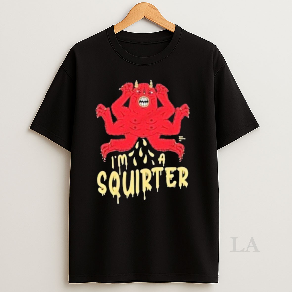 Original Edgy Devil Character Im A Squirter Shirt