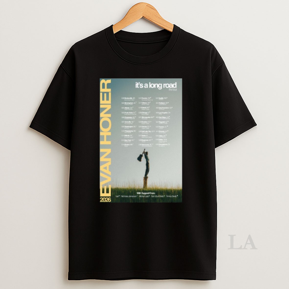 Original Evan Honer 2026 Its A Long Road Tour Shirt