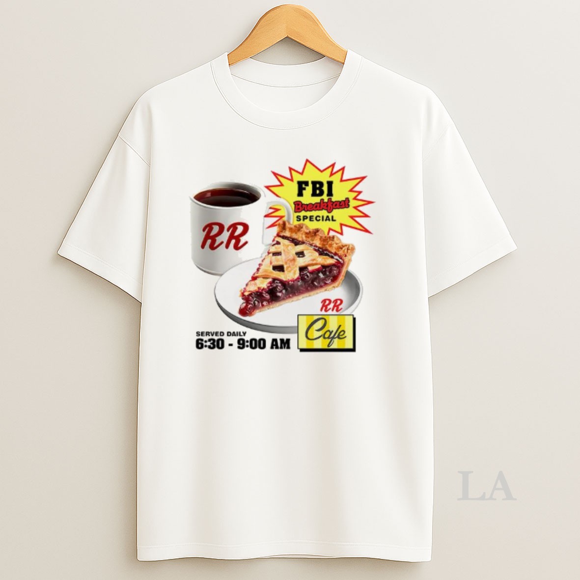 Original Fbi Breakfast Special Cherry Pie And Rr Cafe Served Daily 630 900 Am Shirt