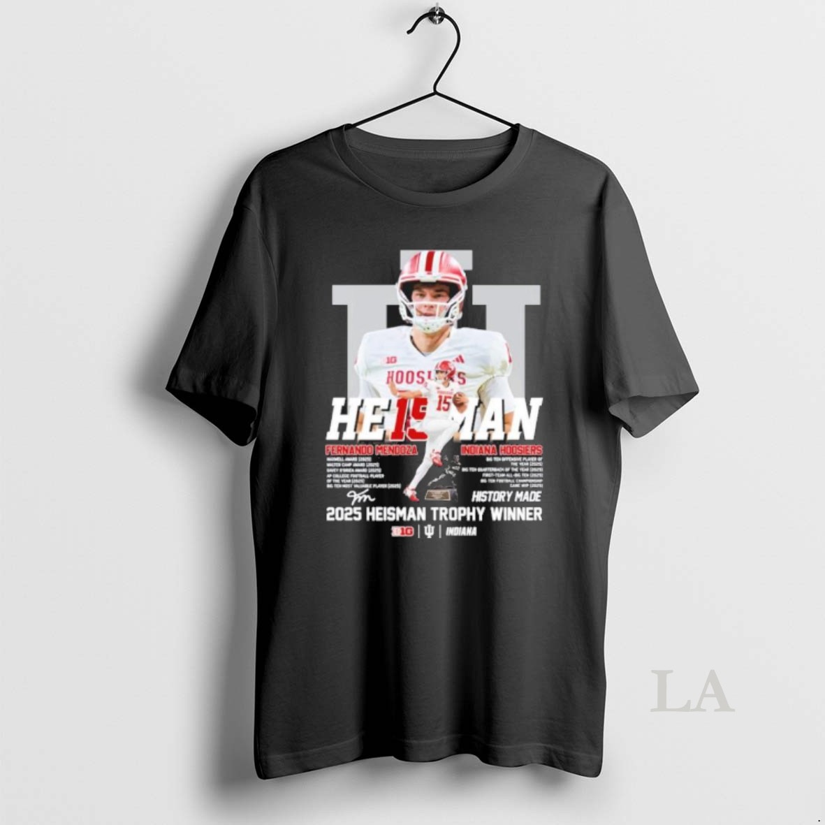 Original Fernando Mendoza Indiana He15man 2025 Heisman Trophy Winner Signature Shirt