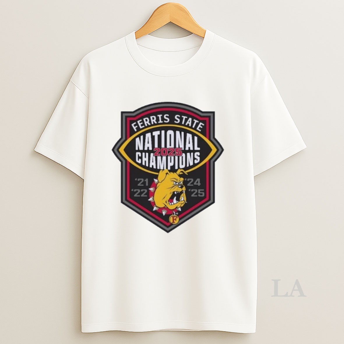 Original Ferris State Bulldogs Ncaa Division Ii National Championship 5 Time Shirt