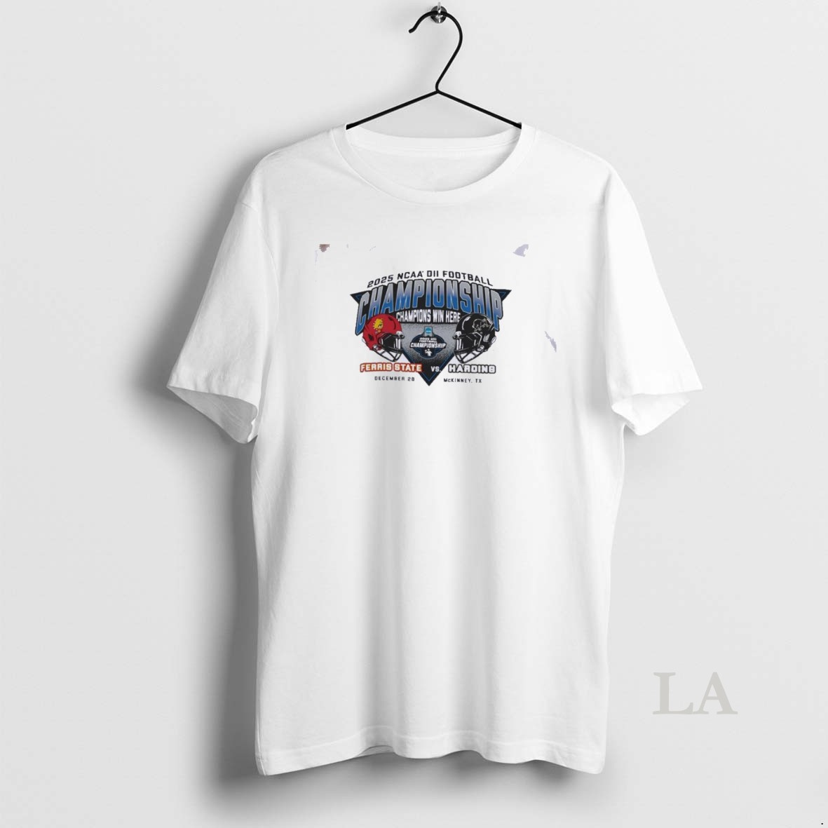 Original Ferris State Vs Harding Football Head To Head Ncaa Dii Championship Shirt
