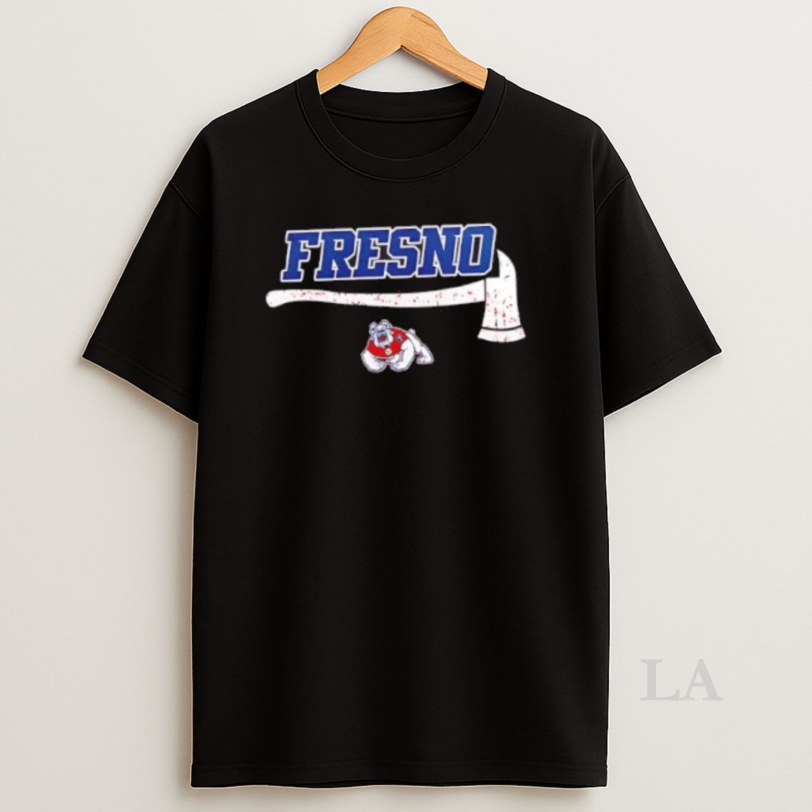 Original Firefighter Fire Dept Always Ready Fresno State 2 Sided Shirt