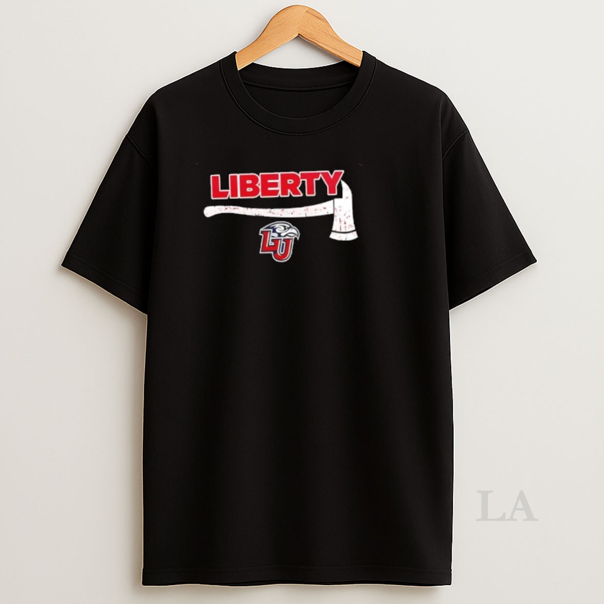 Original Firefighter Fire Dept Always Ready Liberty Flames 2 Sided Shirt