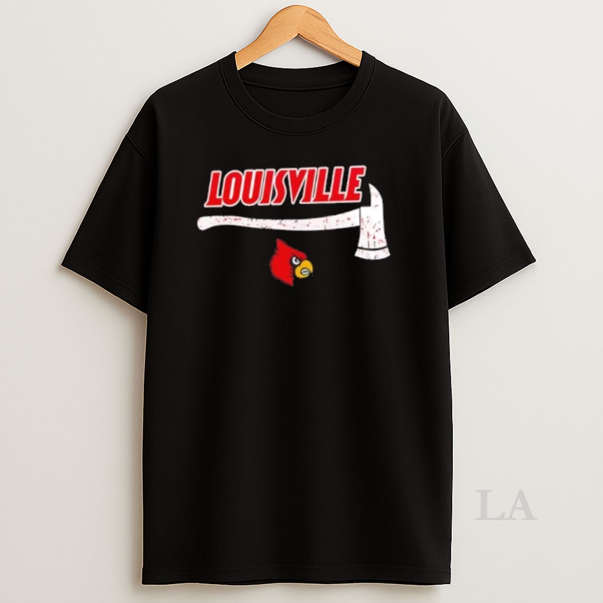 Original Firefighter Fire Dept Always Ready Louisville Cardinals 2 Sided Shirt