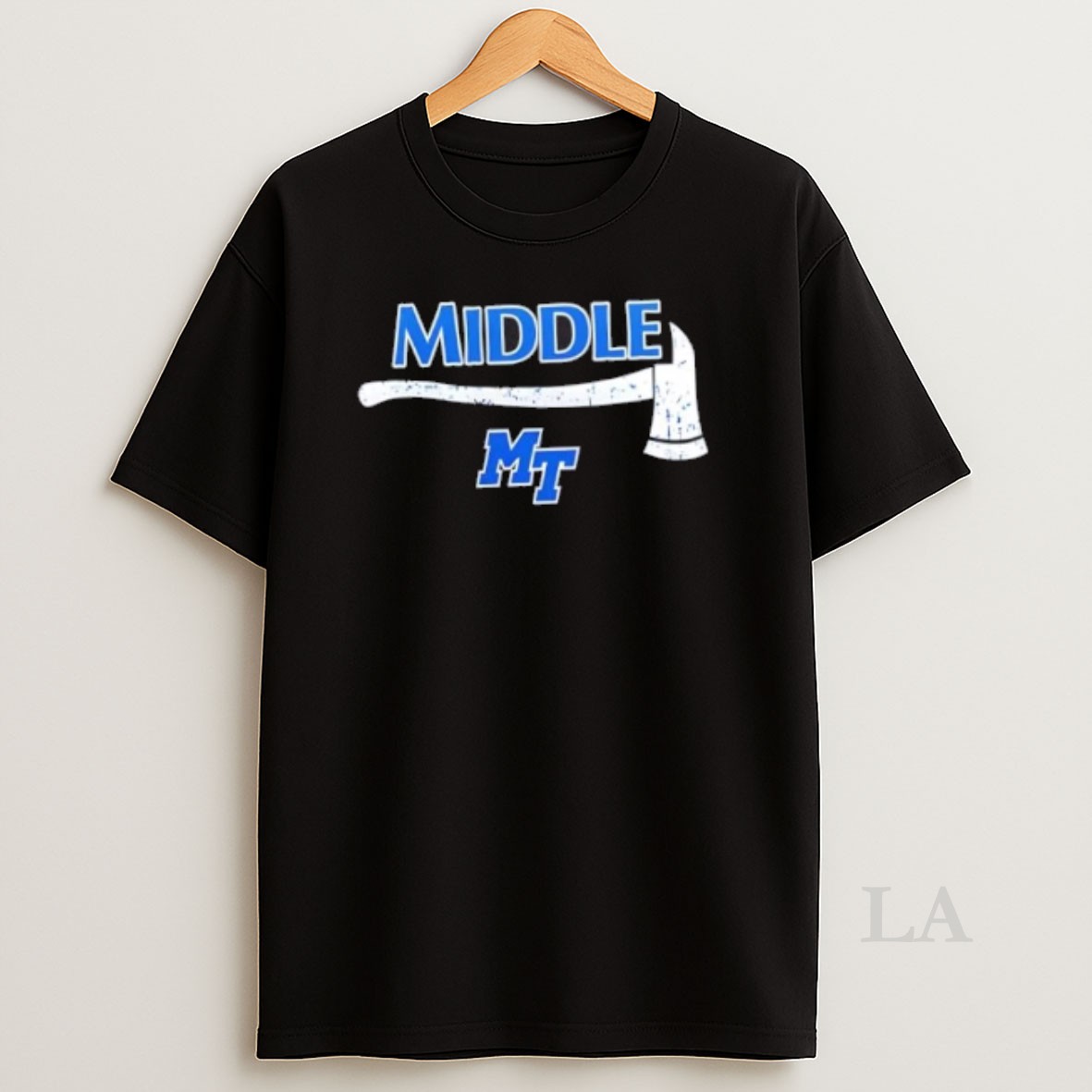 Original Firefighter Fire Dept Always Ready Middle Tennessee St 2 Sided Shirt