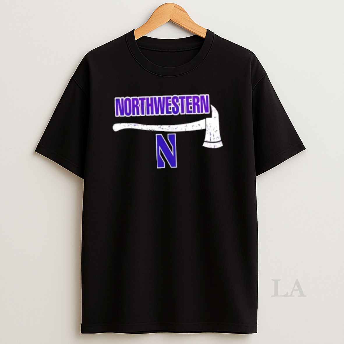 Original Firefighter Fire Dept Always Ready Northwestern Football 2 Sided Shirt