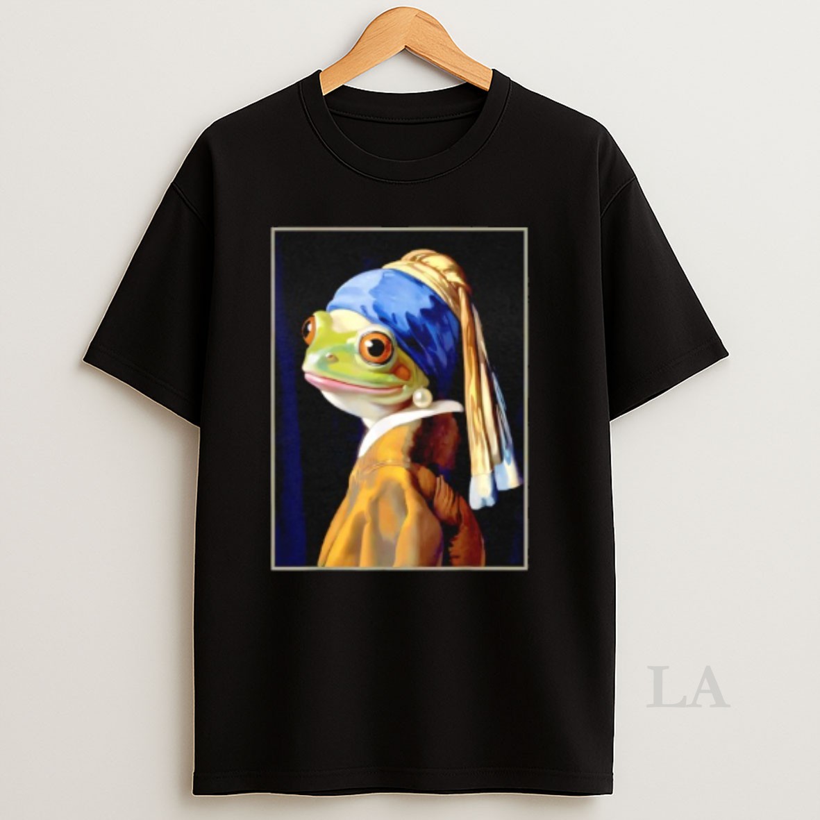Original Frog Vermeers Girl With A Pearl Earring Parody Meme Shirt