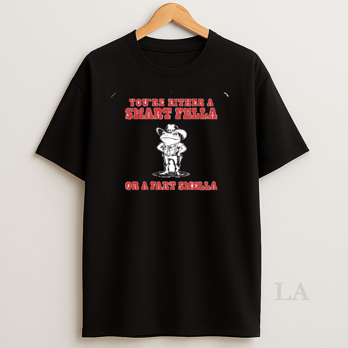 Original Frog Youre Either A Samert Fella Or A Fart Smella Circle Shirt