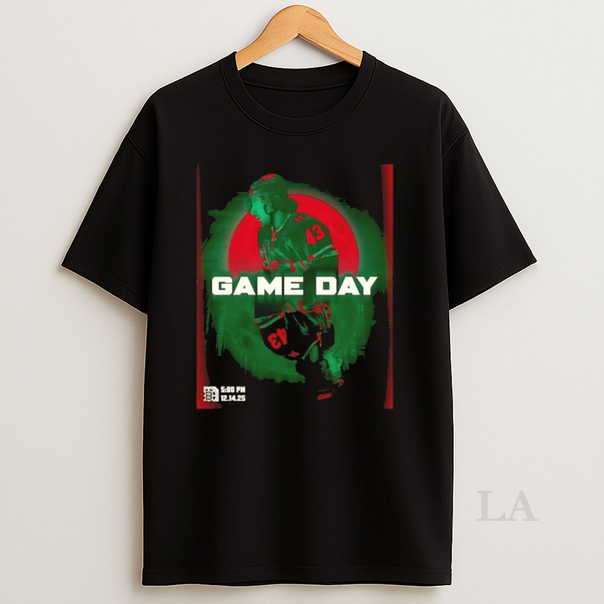 Original Game Day Quinn Hughes 43 Minnesota Wild Hockey Shirt