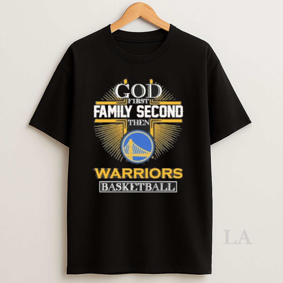 Original God First Family Second Then Warriors Basketball Shirt