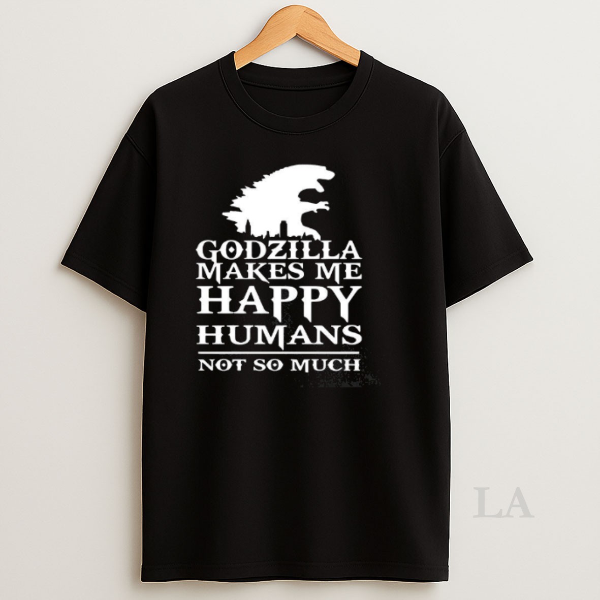 Original Godzilla Makes Me Happy Humans Not So Much Shirt