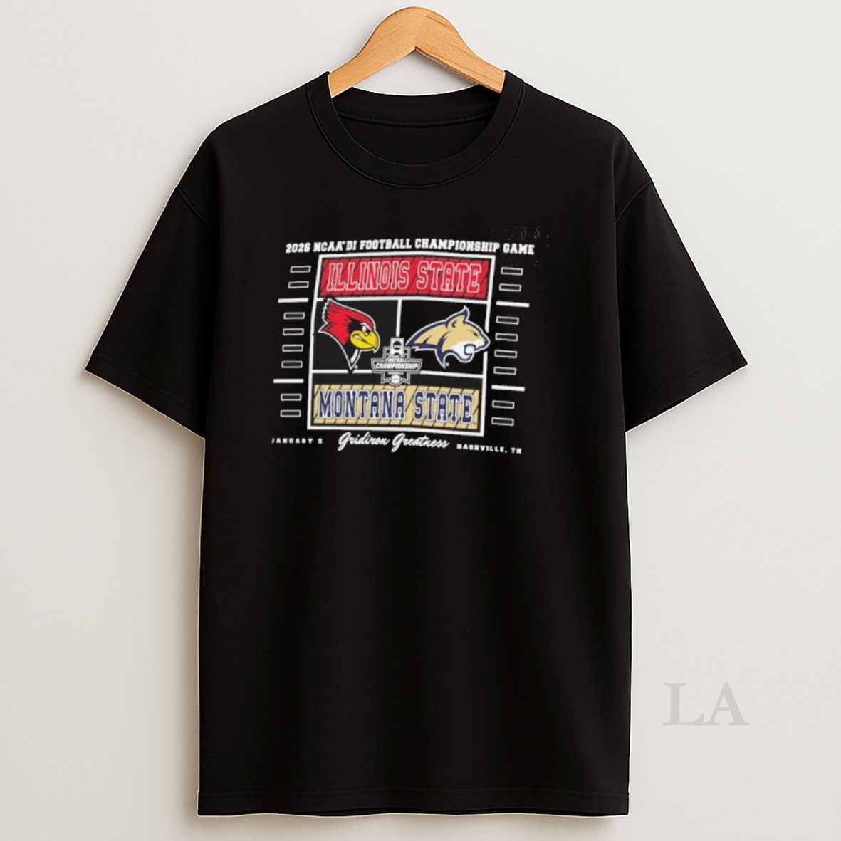 Original Gridiron Greatness 2026 Ncaa Di Football Championship Game Illinois State Vs Montana State Shirt