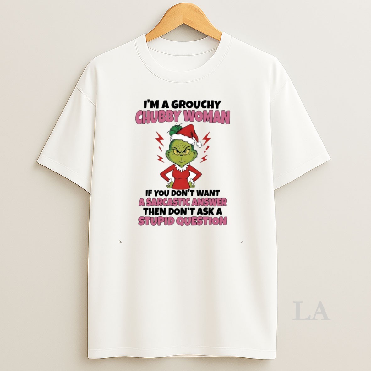 Original Grinch Im A Grouchy Chubby Woman Circle Shirt