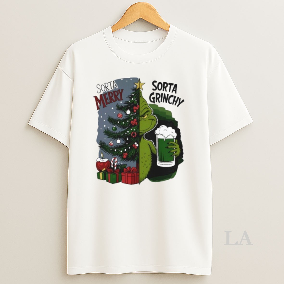 Original Grinch Sorta Merry Sorta Grinchy Christmas Holiday Shirt