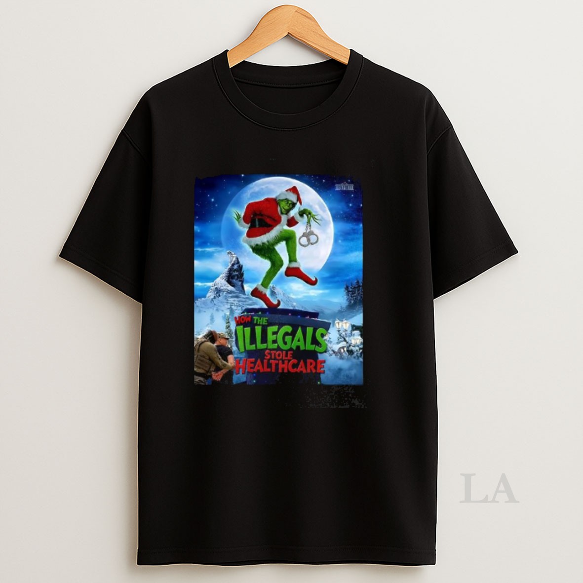 Original Grinch How The Illegals Stole Healthcare Merry Christmas Shirt