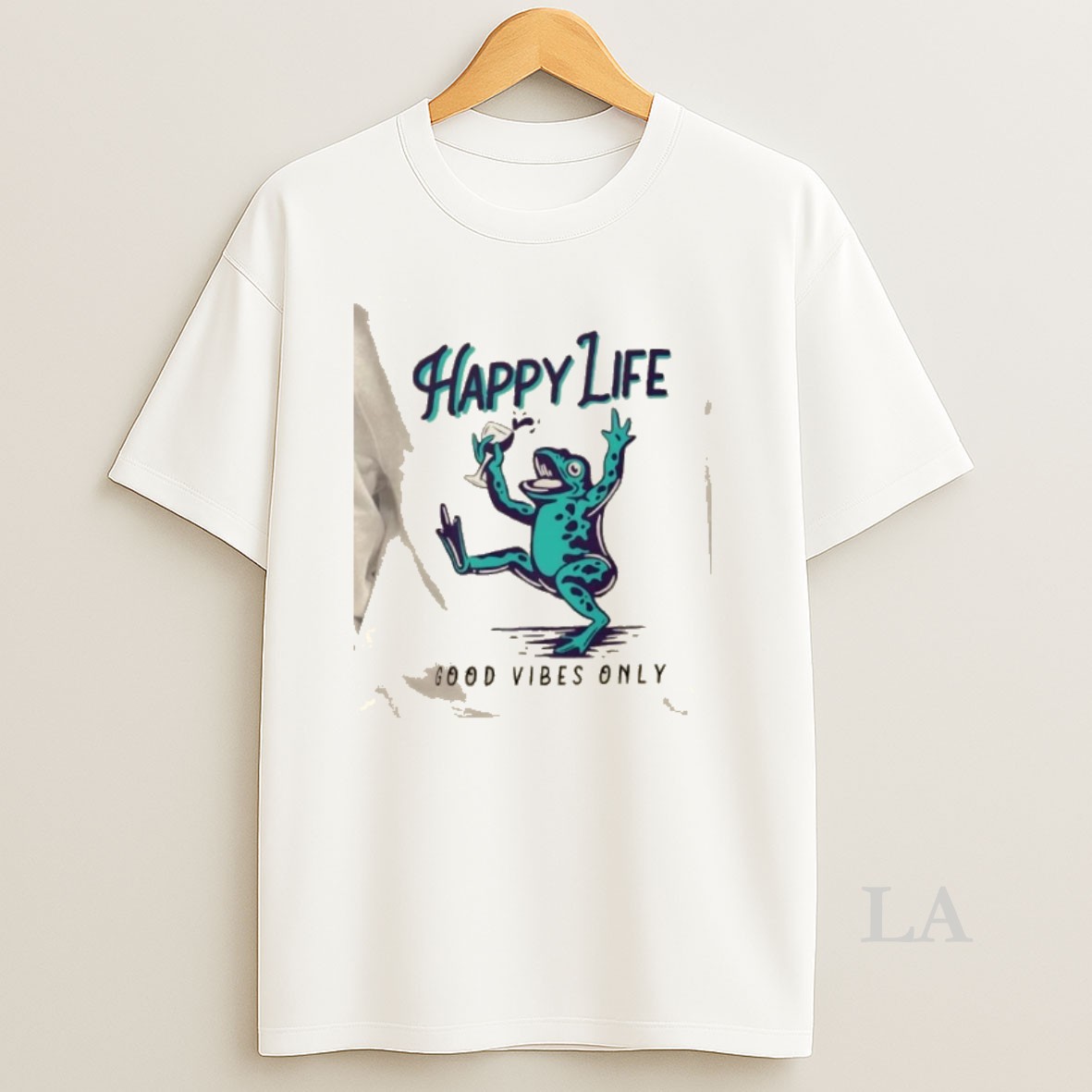 Original Happy Life Good Vibes Only Frog Shirt