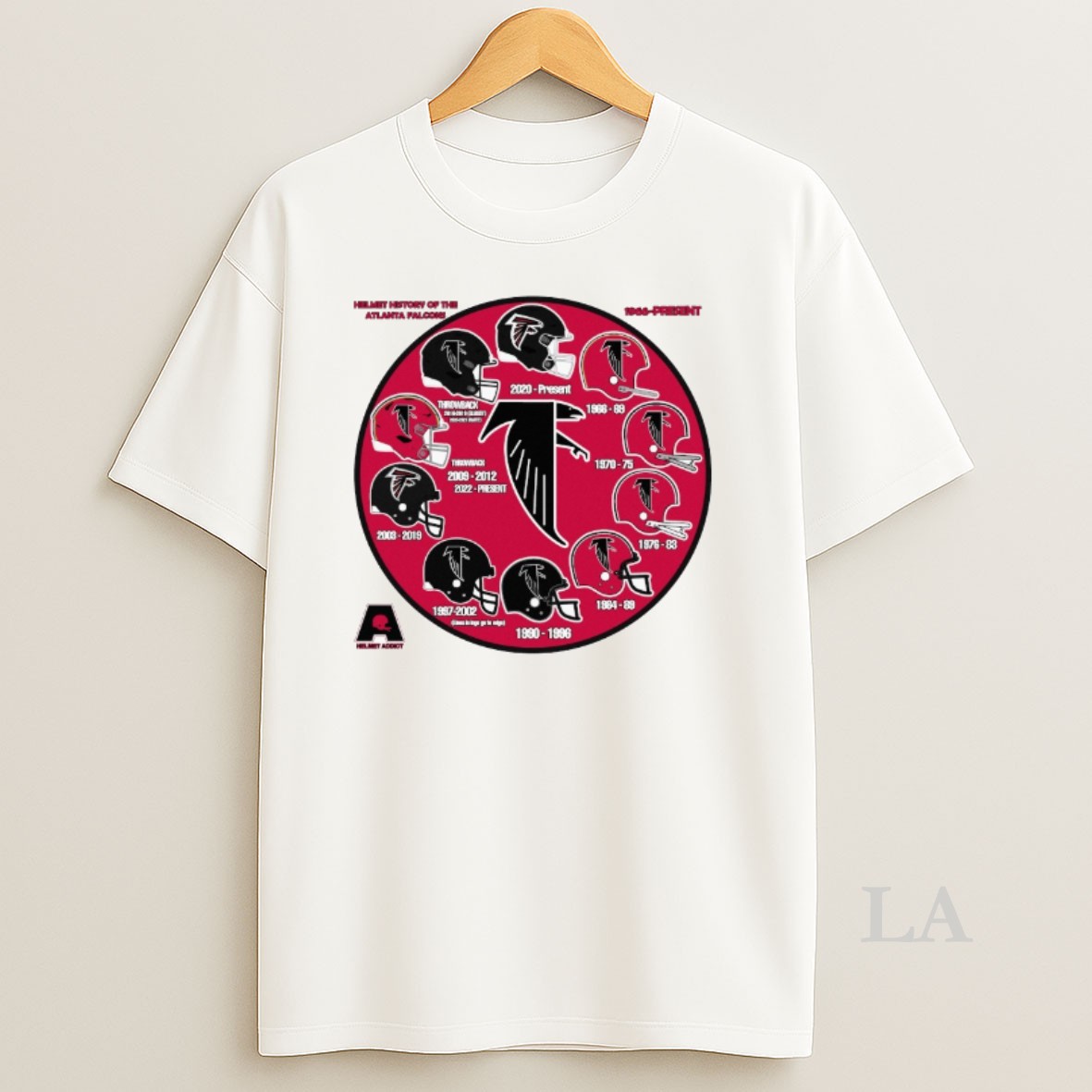 Original Helmet History Of The Atlanta Falcons 1966 Present Shirt