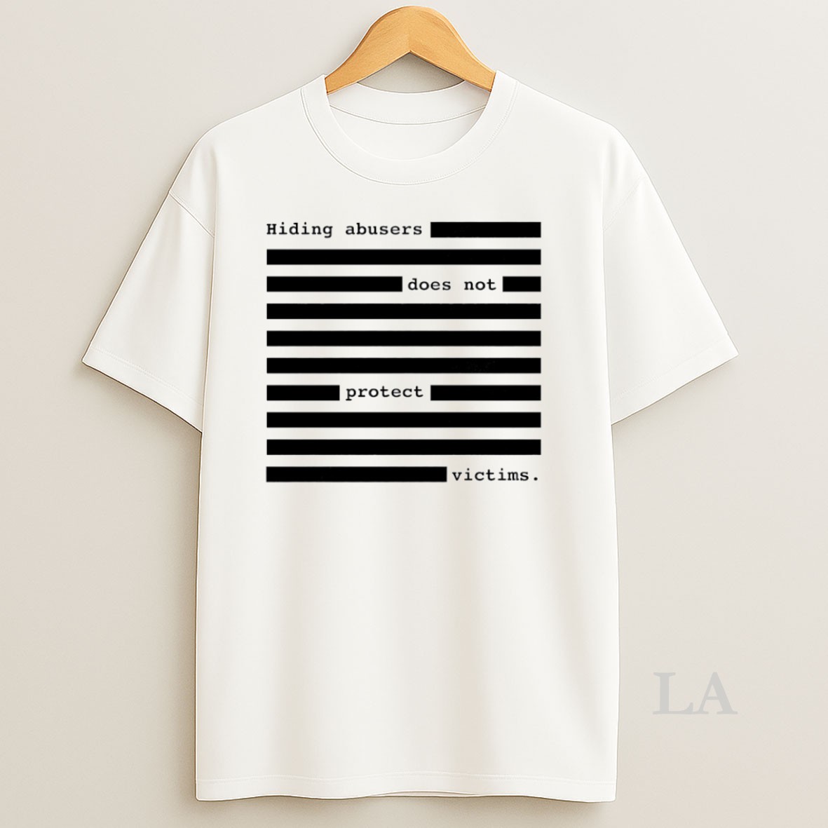 Original Hiding Abusers Does Not Protect Victims Circle Shirt