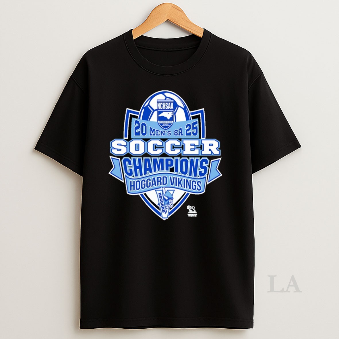 Original Hoggard Vikings Nchsaa Soccer Division Mens 8a Champions Shirt
