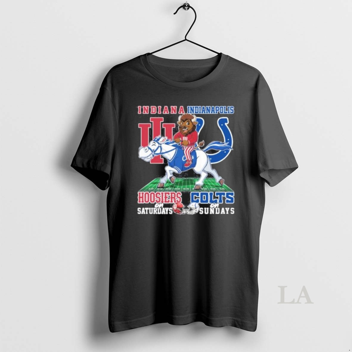 Original Hoosiers On Saturdays And Colts On Sundays Riding Mascots Shirt