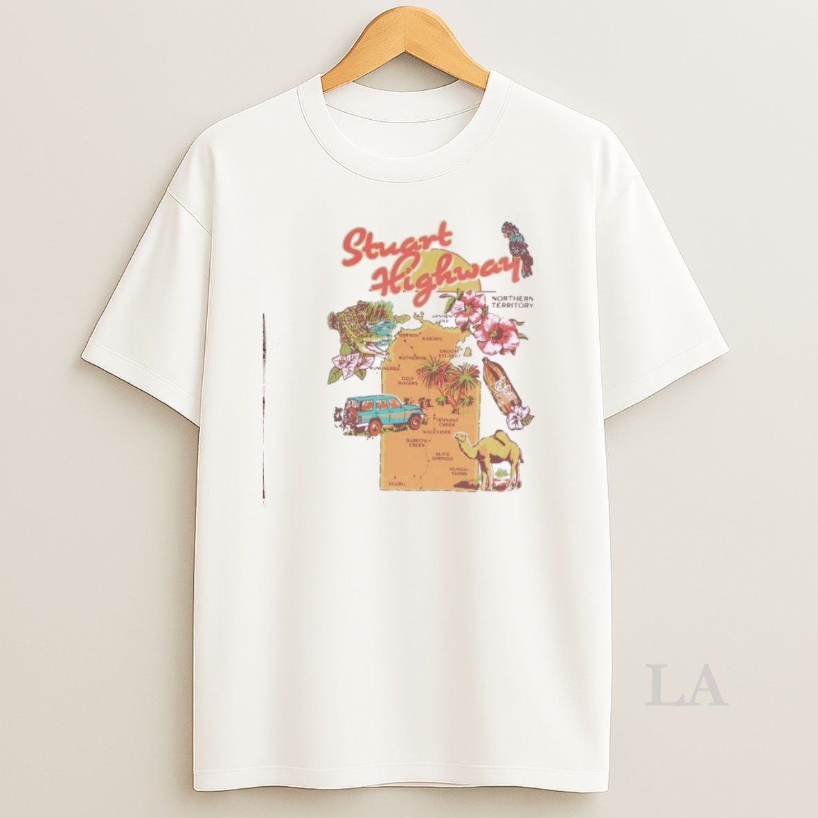 Original House Of Darwin Stuart Highway 80s Shirt
