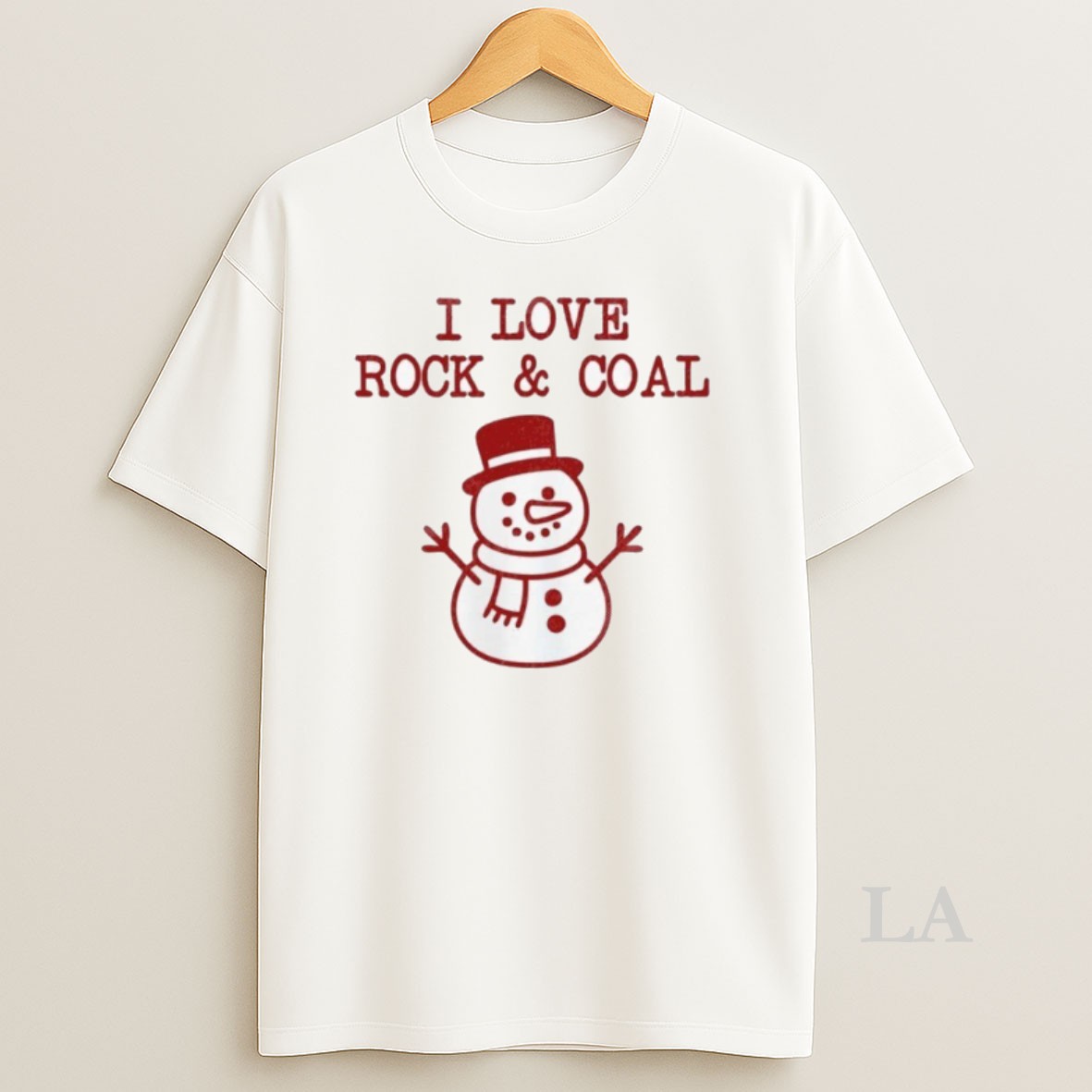Original I Love Rock And Coal Christmas Shirt