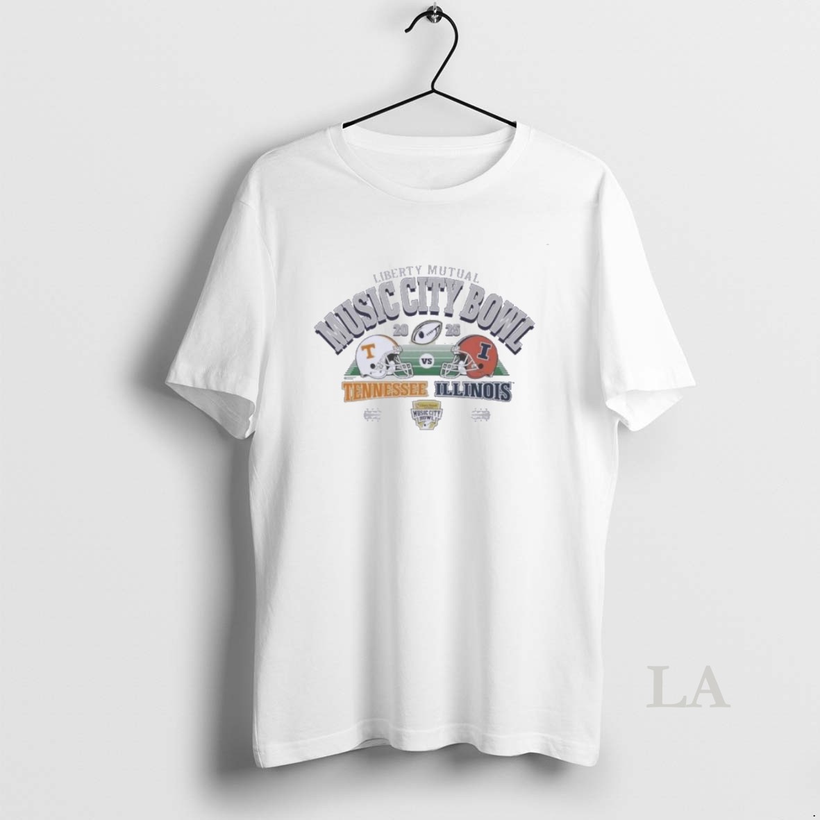 Original Illinois Vs Tennessee Music City Bowl Helmet Matchup Shirt